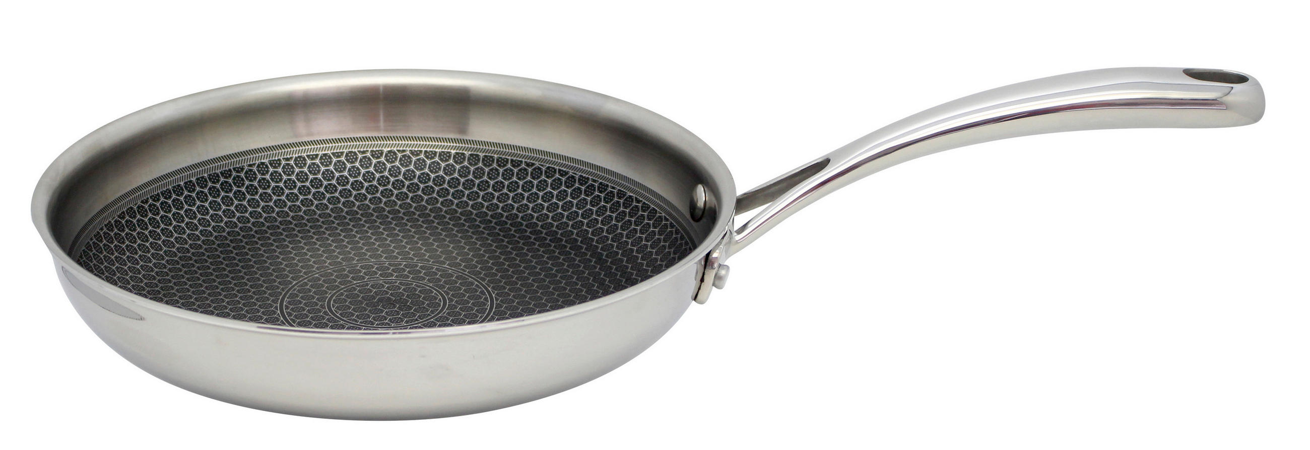 PÁNEV NA SMAŽENÍ  nepřilnavý povrch Greblon®  28 cm  - barvy stříbra, Basics, kov (28cm) - ELO