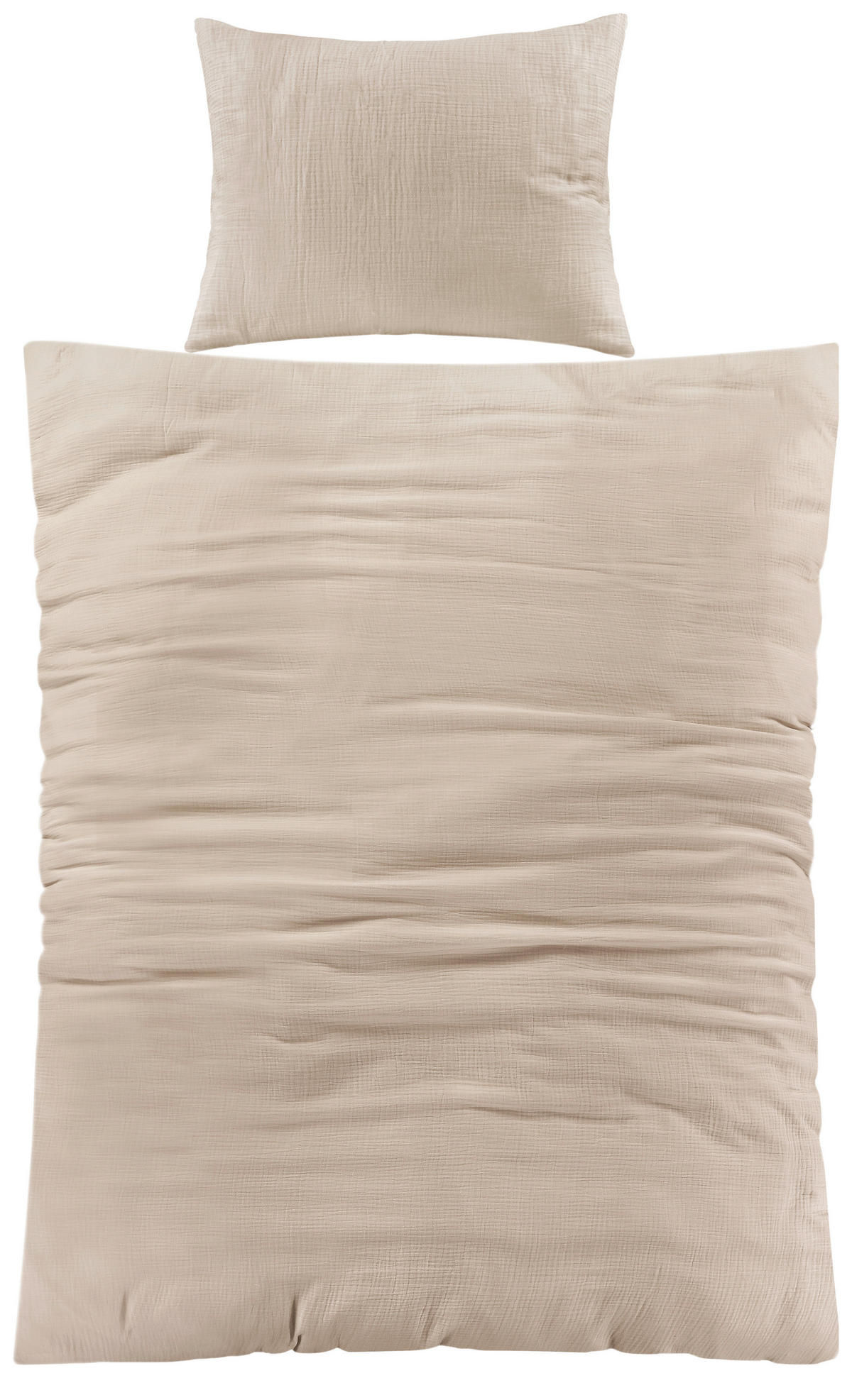 BETTWÄSCHE Renforcé, Musselin 140/220 cm  - Beige, Basics, Textil (140/220cm) - Novel
