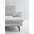 3-SITZER-SOFA in Leder Weiß  - Schwarz/Weiß, Design, Leder/Metall (222/86/104cm) - Dieter Knoll