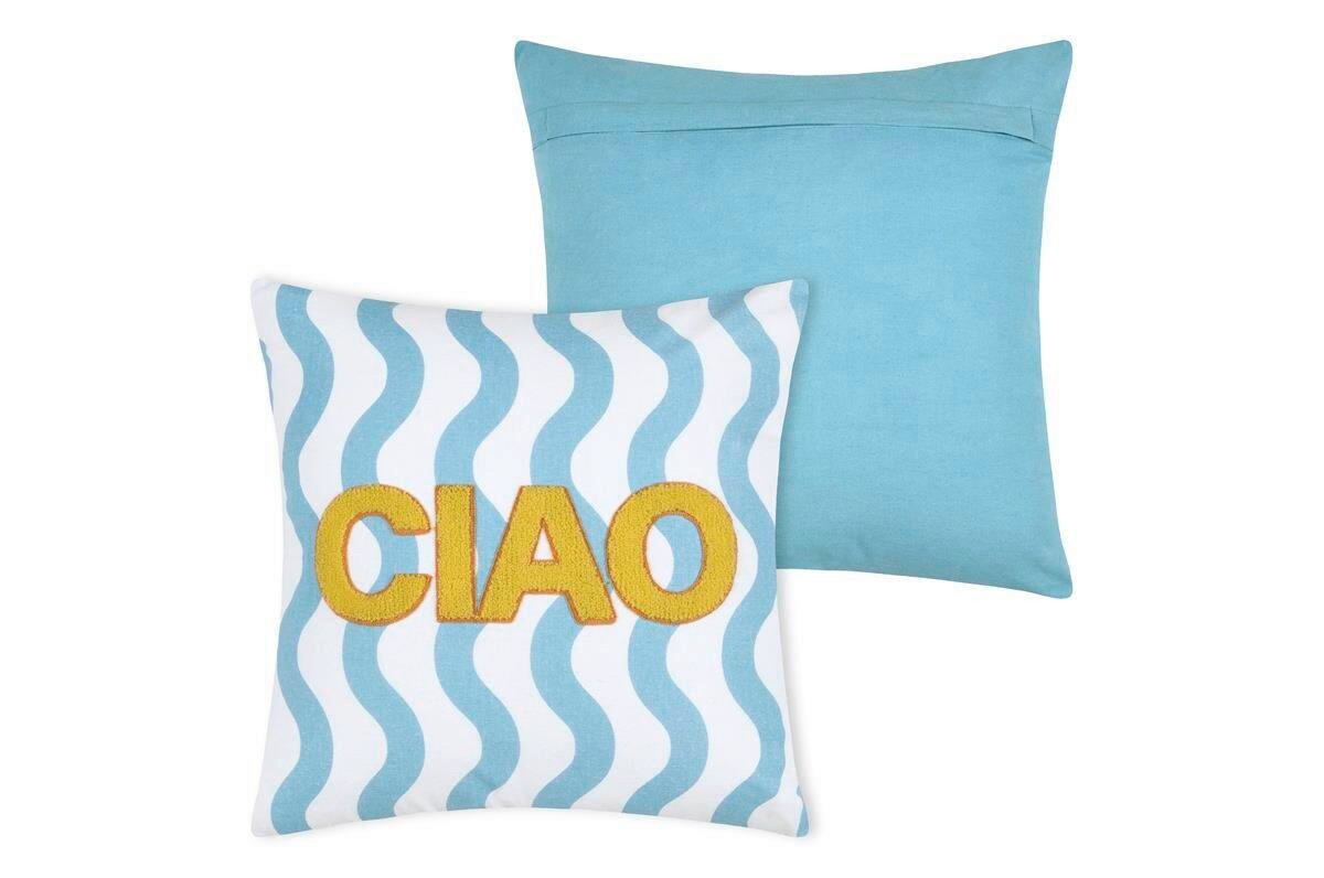 OKRASNA BLAZINA  COOL VIBES    45/45 cm         - svetlo modra, Design, tekstil (45/45cm) - Esposa