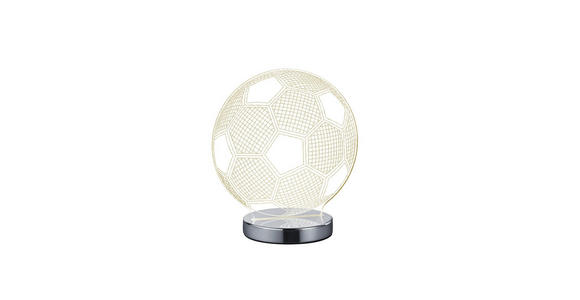 LED-TISCHLEUCHTE - Klar/Chromfarben, LIFESTYLE, Kunststoff/Metall (20cm) - Boxxx
