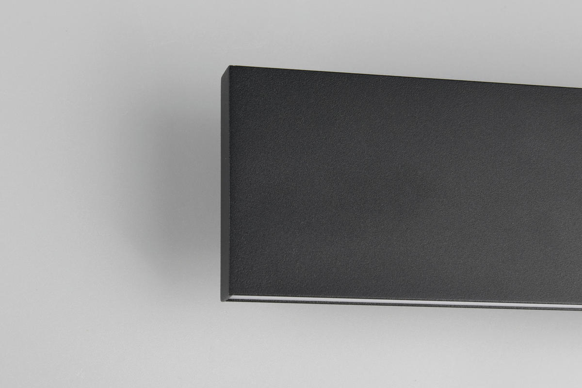 LED-WANDLEUCHTE 28/4,5/8 cm  - Schwarz, Design, Kunststoff/Metall (28/4,5/8cm) - Novel