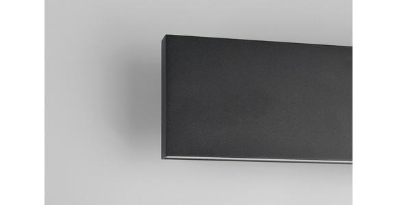LED-WANDLEUCHTE 28/4,5/8 cm  - Schwarz, Design, Kunststoff/Metall (28/4,5/8cm) - Novel