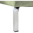 ECKSOFA Olivgrün Flachgewebe  - Chromfarben/Olivgrün, KONVENTIONELL, Textil/Metall (282/224cm) - Hom`in