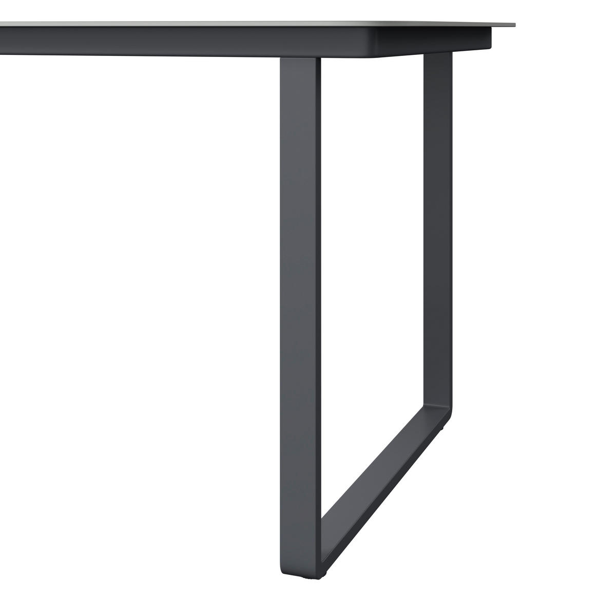 GARTENTISCH 135/74/80 cm Metall, Kunststoff Anthrazit, Naturfarben rechteckig  - Anthrazit/Naturfarben, MODERN, Kunststoff/Metall (135/74/80cm) - Ambia Garden