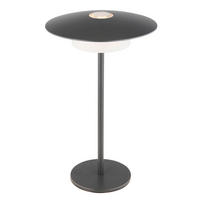 AKKU-TISCHLEUCHTE 18/30 cm  - Schwarz/Weiß, Design, Kunststoff/Metall (18/30cm) - Globo