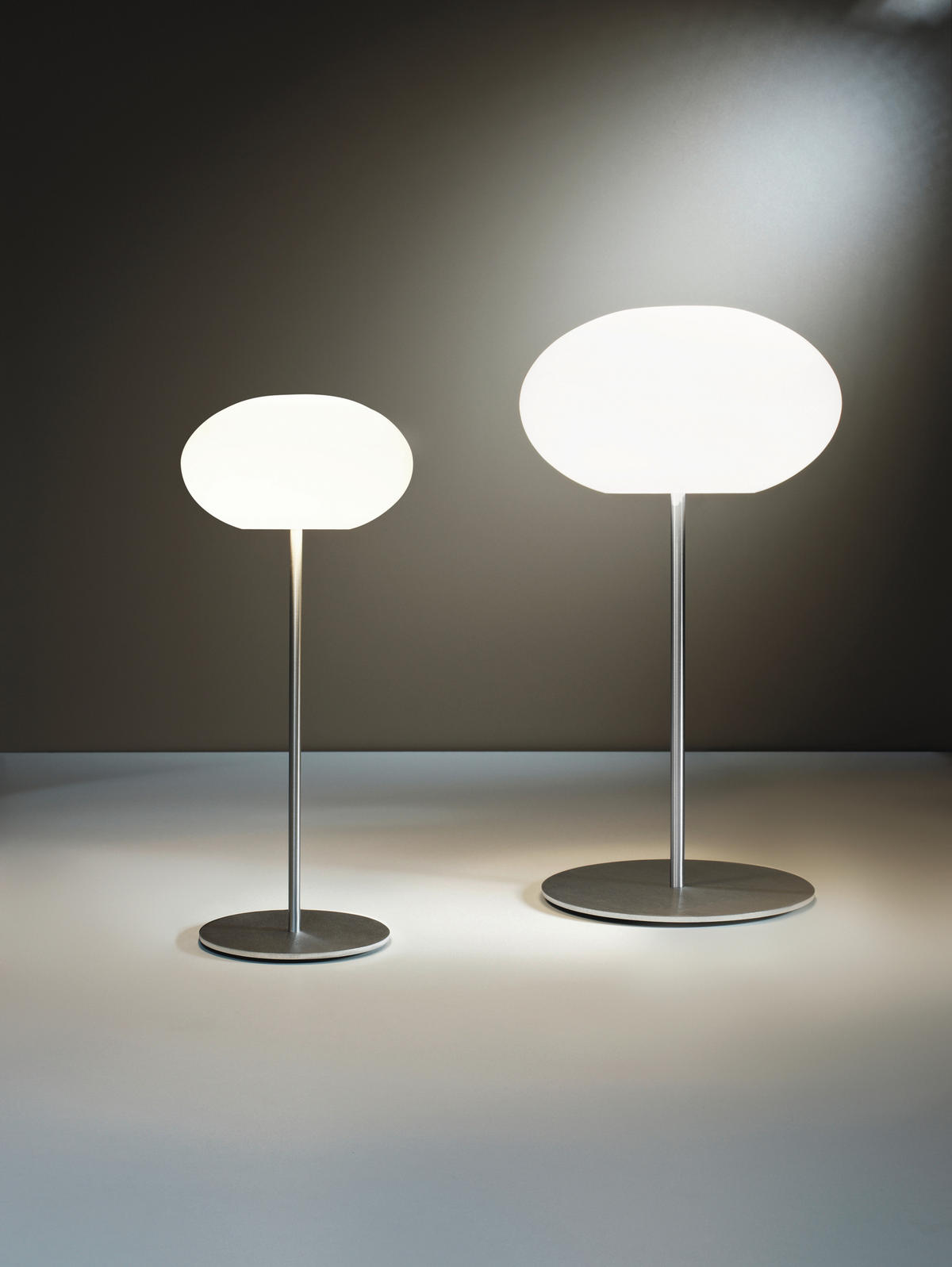 TISCHLEUCHTE AIH 19/43 cm   - Weiß, KONVENTIONELL, Glas (19/43cm)