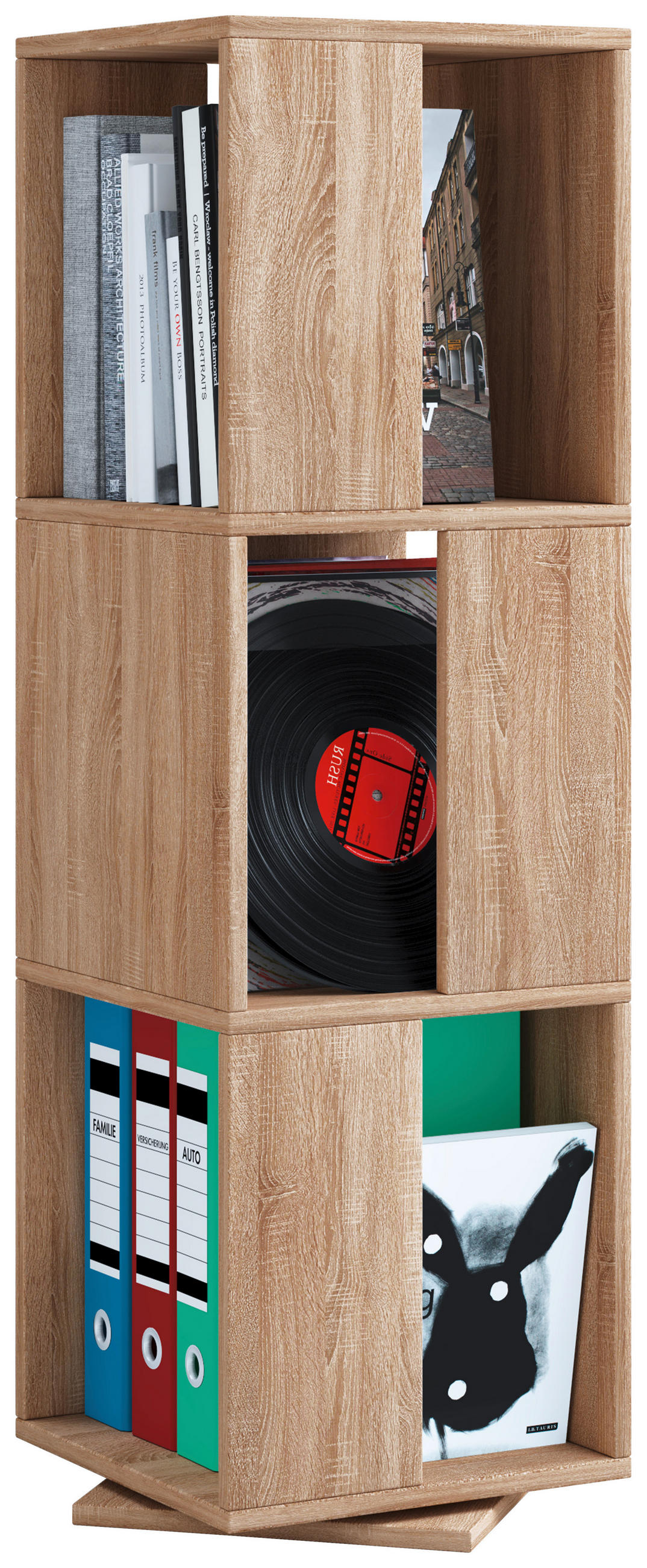 DREHREGAL  34/109/34 cm Sonoma Eiche  - Sonoma Eiche, Basics, Holzwerkstoff (34/109/34cm) - MID.YOU