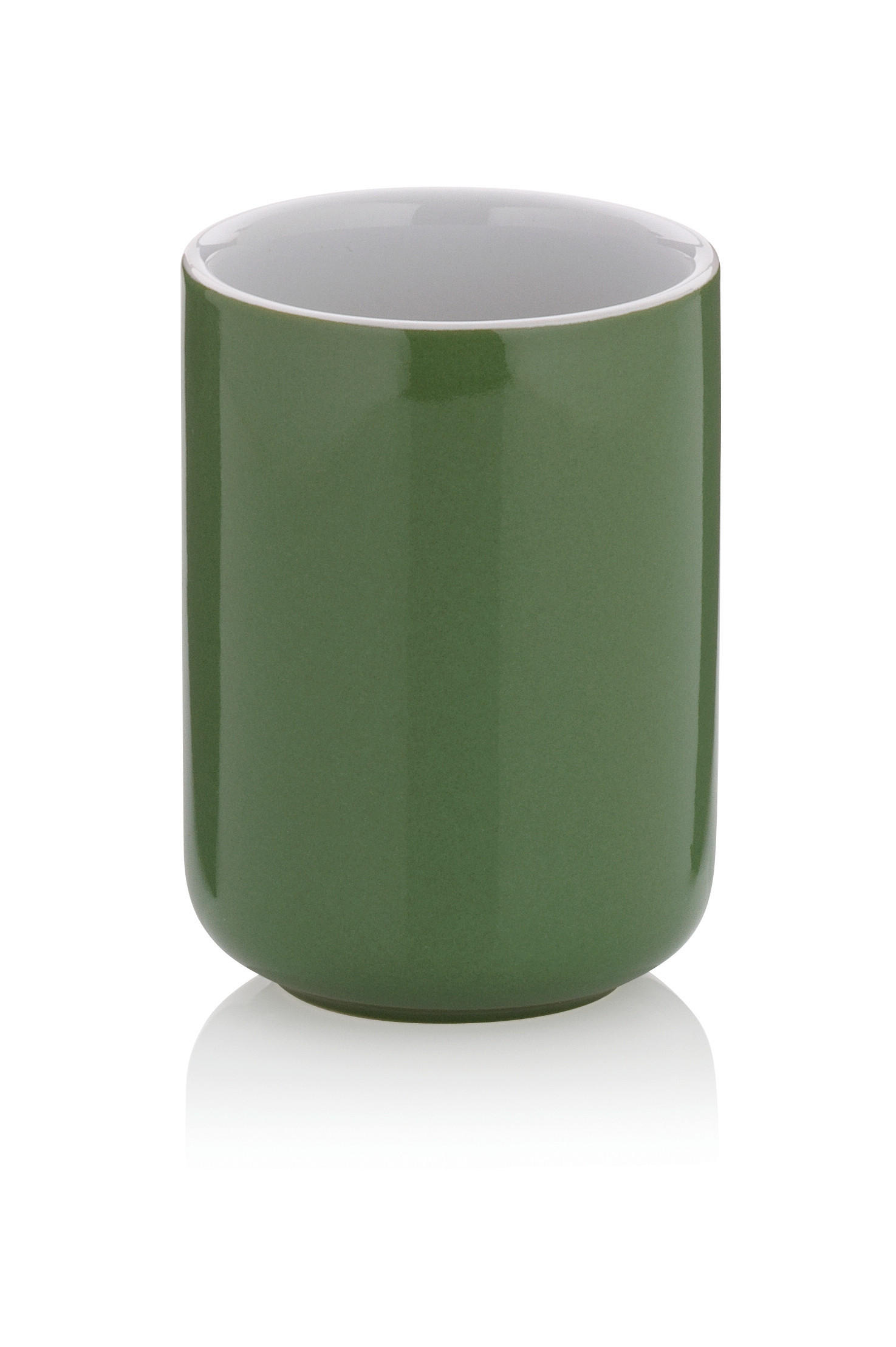 ZAHNPUTZBECHER Keramik  - Grün, Basics, Keramik (7,5/10cm) - Kela
