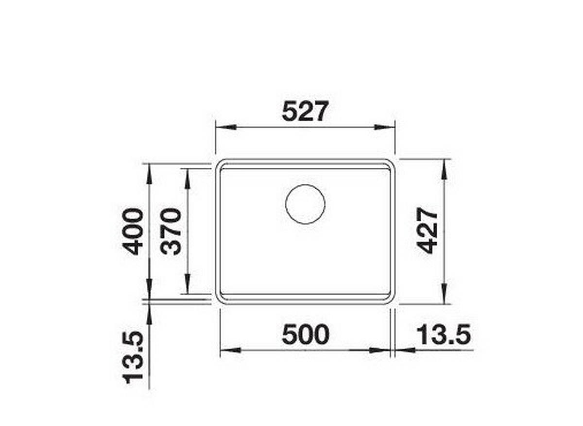 SPÜLE Etagon  - Grau, Basics, Stein/Metall (78/20,2/50cm) - Blanco