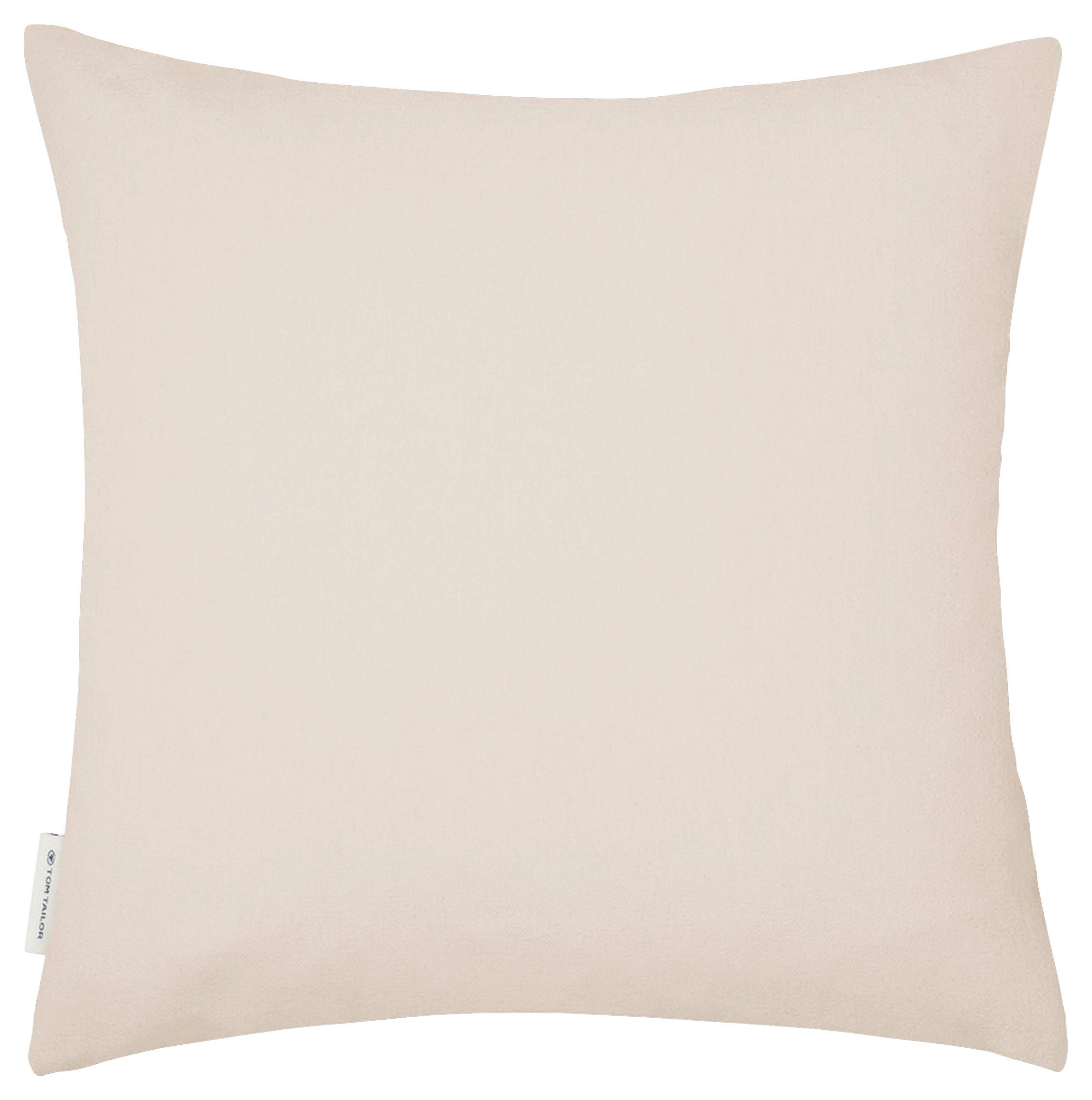 KUDDFODRAL Fluffy Rhombus 45/45 cm  - beige/lerfärgad, Klassisk, textil (45/45cm) - Tom Tailor