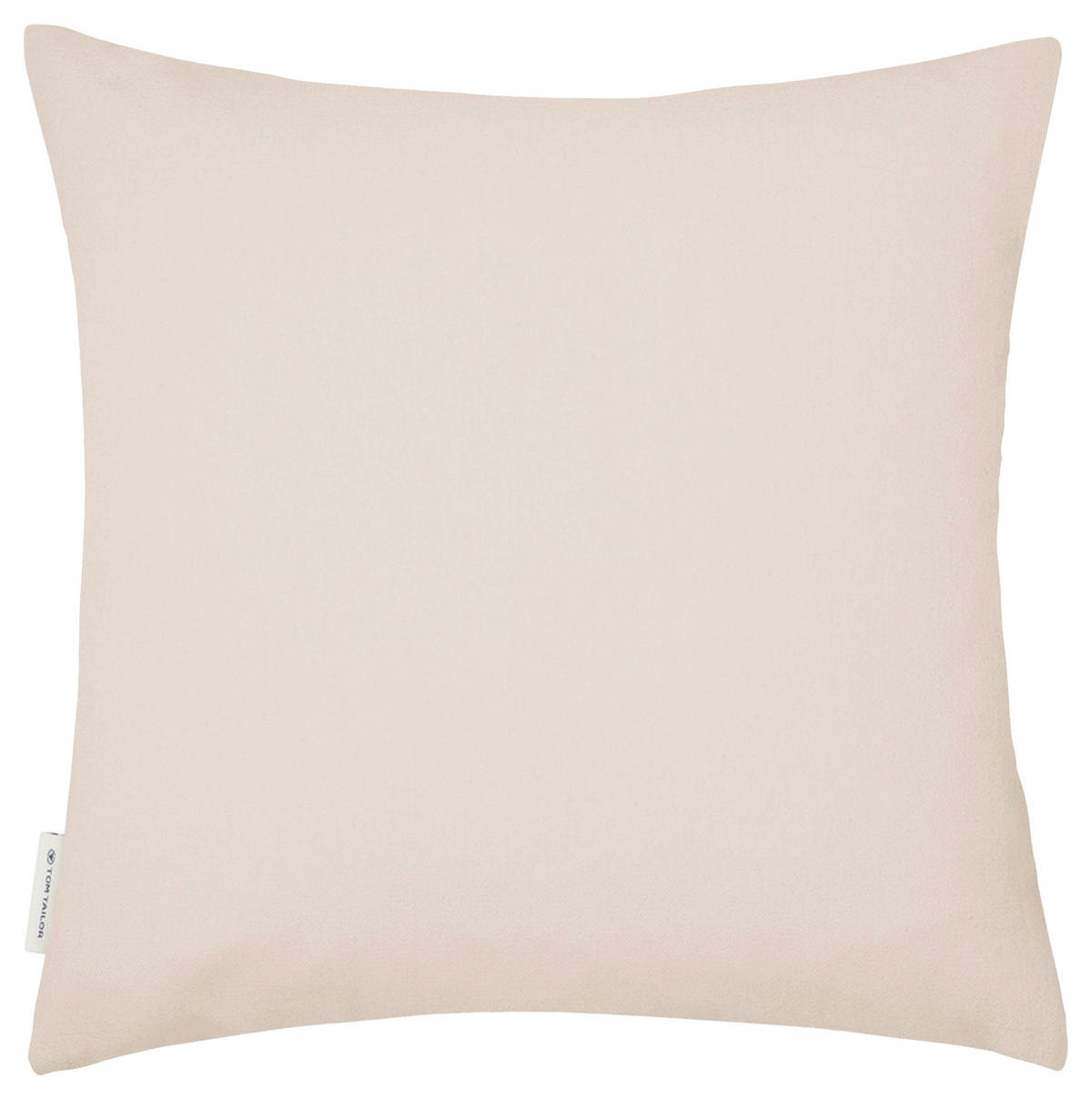 KUDDFODRAL Fluffy Rhombus 45/45 cm  - beige/lerfärgad, Klassisk, textil (45/45cm) - Tom Tailor