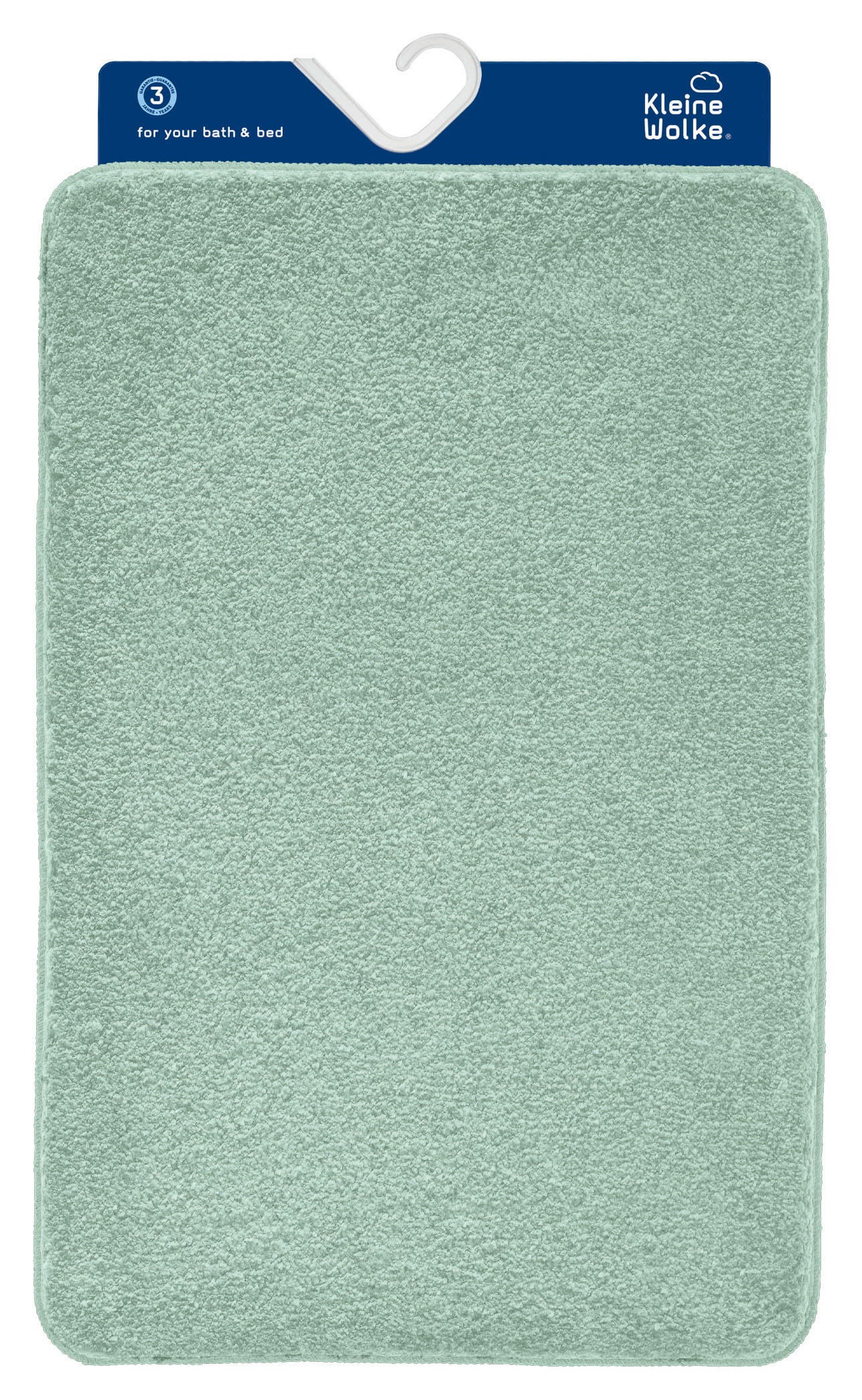 BADETEPPICH MALEDIVIA, 2-TLG. Hellgrün 55x85/50x50 cm  - Hellgrün, KONVENTIONELL, Kunststoff/Textil (55x85/50x50cm) - Kleine Wolke