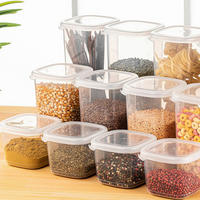 VORRATSDOSENSET 12-teilig  - Transparent/Weiß, Basics, Kunststoff (10/10/9,5cm) - P & B