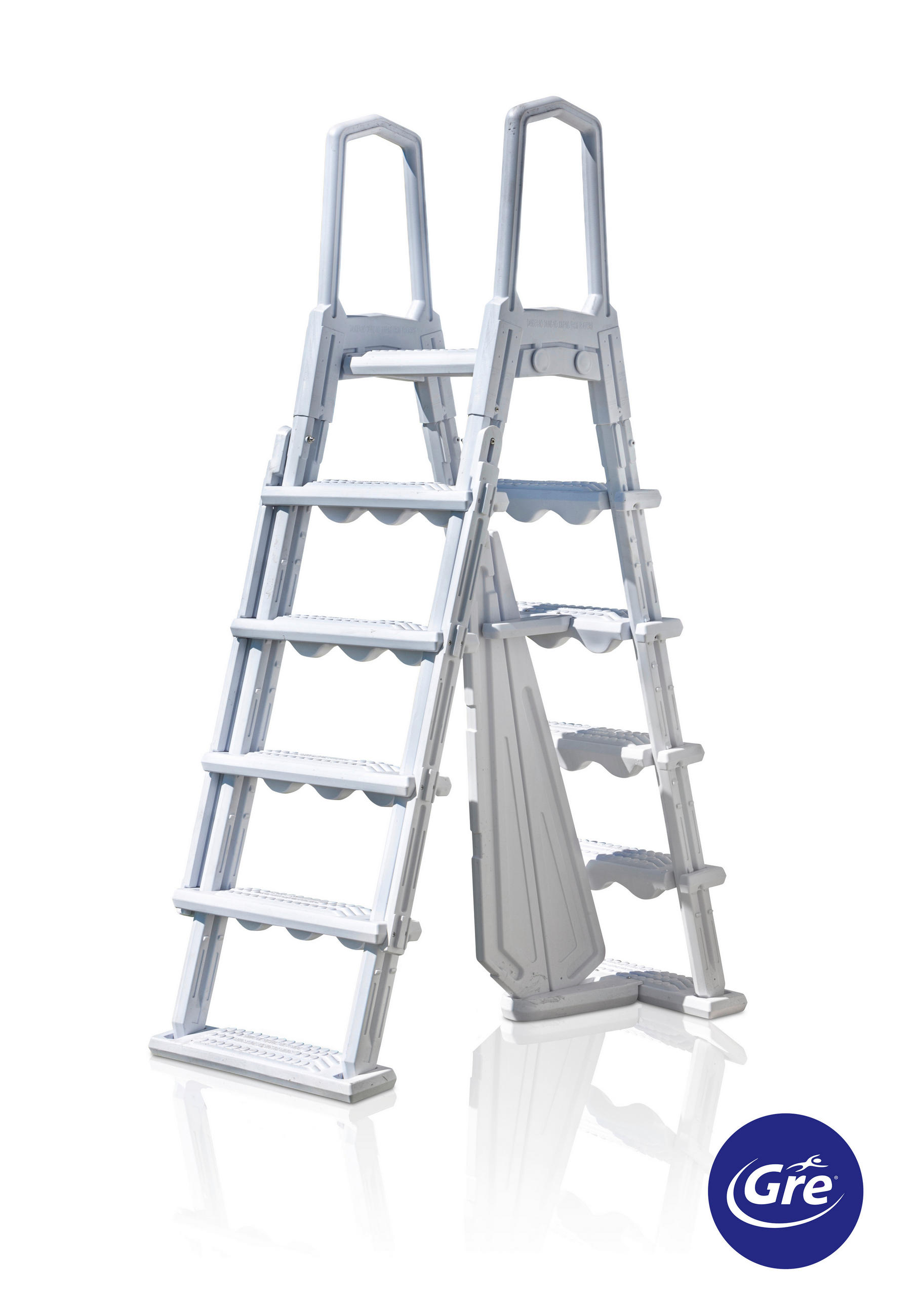 POOLLEITER 2024  - Weiß, KONVENTIONELL, Kunststoff (65/196/109cm) - Gre