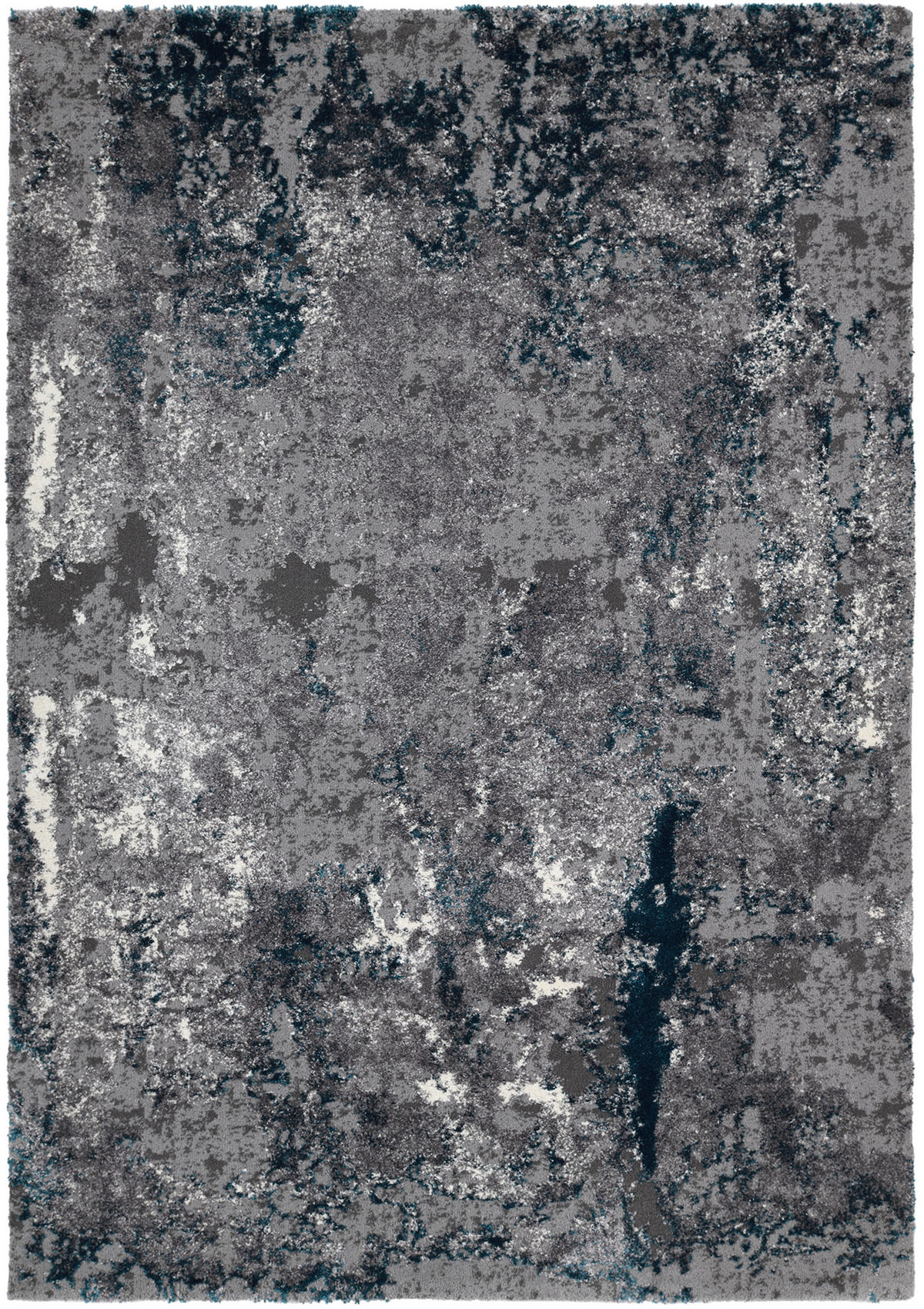 VINTAGE-TEPPICH 80/150 cm Timeline Quantum Grau, Petrol  - Petrol/Grau, Design, Textil (80/150cm) - Novel