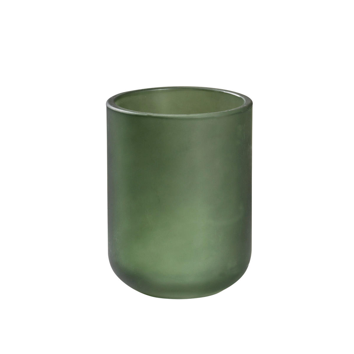 Pahar Pentru Periuțe De Dinți sticlă  - verde închis, Basics, sticlă (7,3/9,8/7,3cm) - Sadena