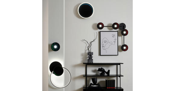 LED-STRAHLER 17/10 cm - Schwarz, LIFESTYLE, Kunststoff/Metall (17/10cm) - Novel