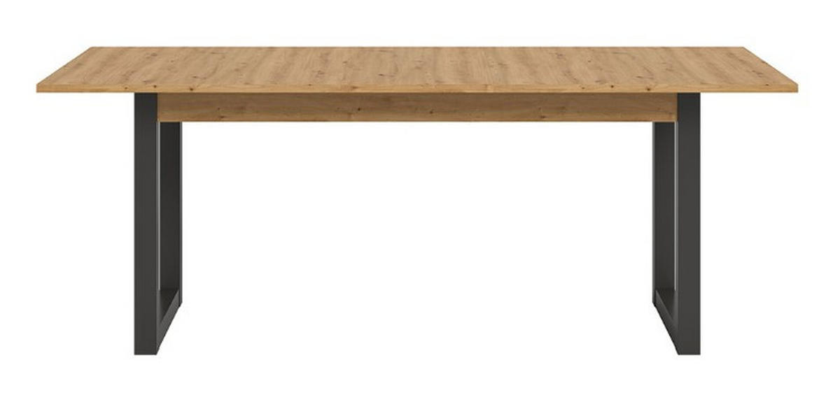 AUSZIEHTISCH Eiche Artisan rechteckig  ausziehbar  - Anthrazit/Eiche Artisan, KONVENTIONELL, Holzwerkstoff (150-190cm) - MID.YOU