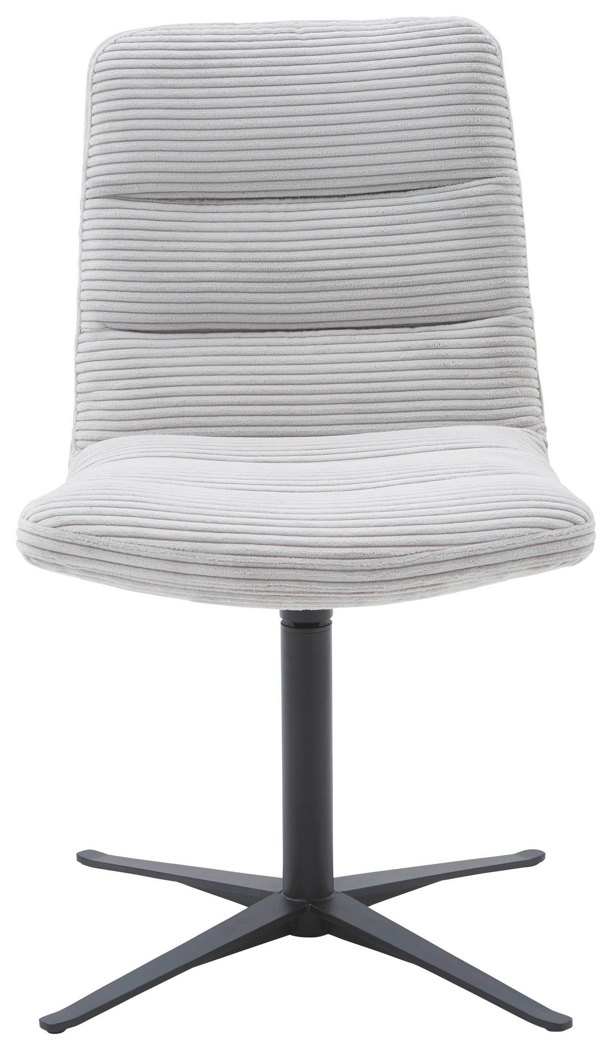 STUHL - Hellgrau/Schwarz, Design, Textil/Metall (52/88/66cm) - Dieter Knoll