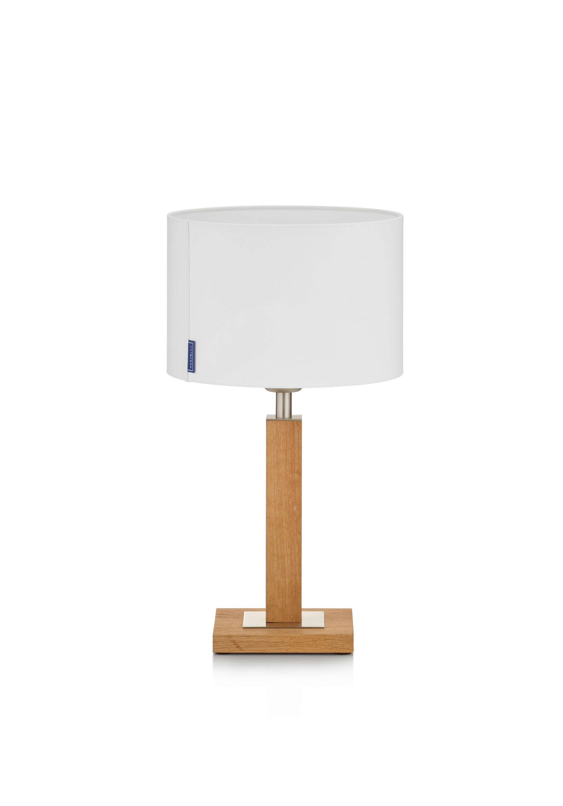 TISCHLEUCHTE 23/43 cm   - Creme/Braun, Natur, Holz/Textil (23/43cm) - Herzblut