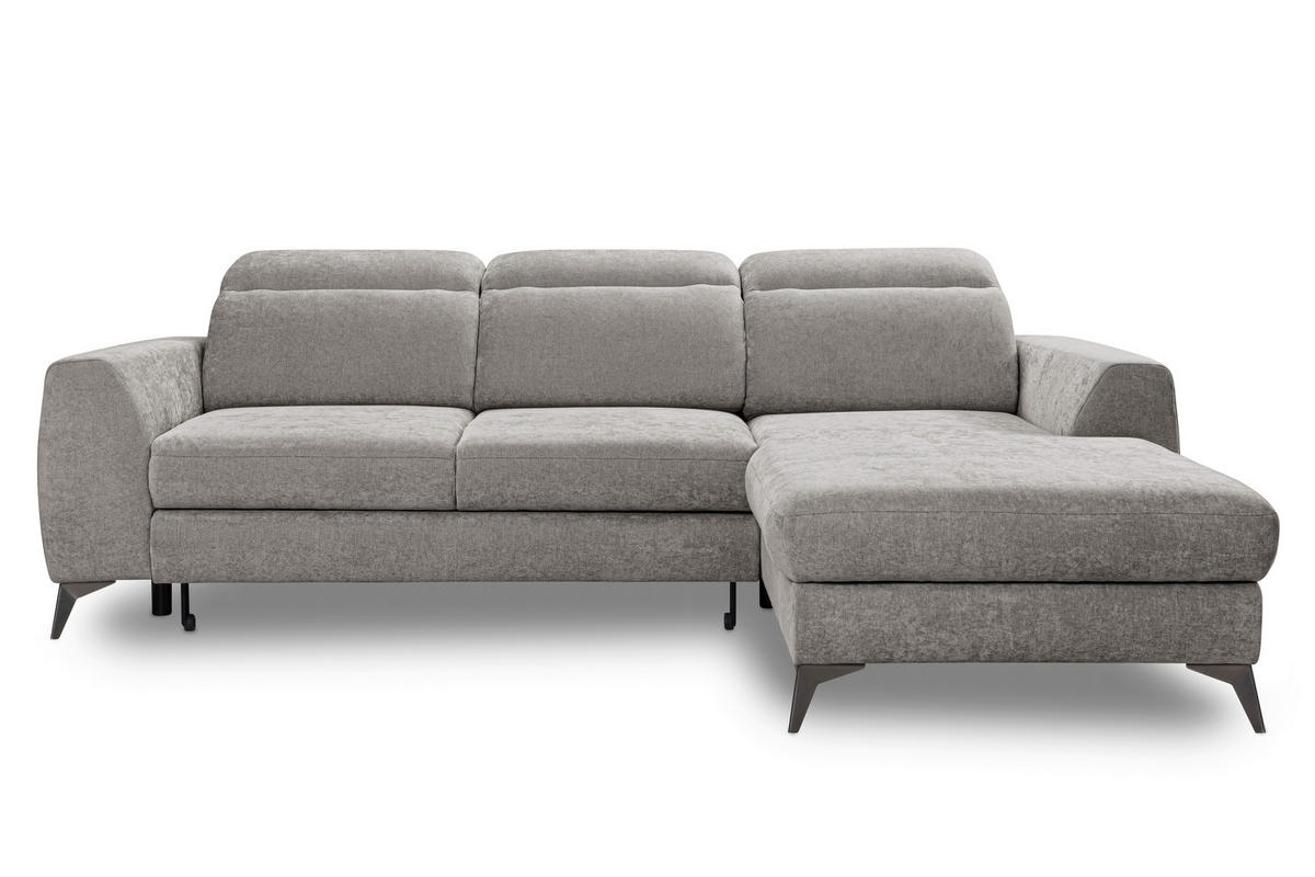 ROHOVÁ SEDAČKA, textil, cappuccino - černá/cappuccino, Basics, kov/textil (264/191cm) - Livetastic