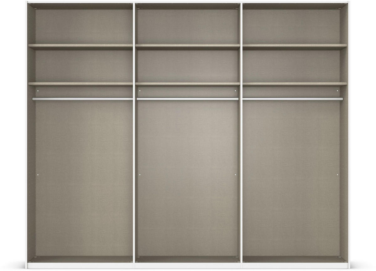 SCHWEBETÜRENSCHRANK 270/223/68 cm 3-türig Eichefarben, Chromfarben  - Chromfarben/Eichefarben, Design, Holz/Holzwerkstoff (270/223/68cm) - Novel