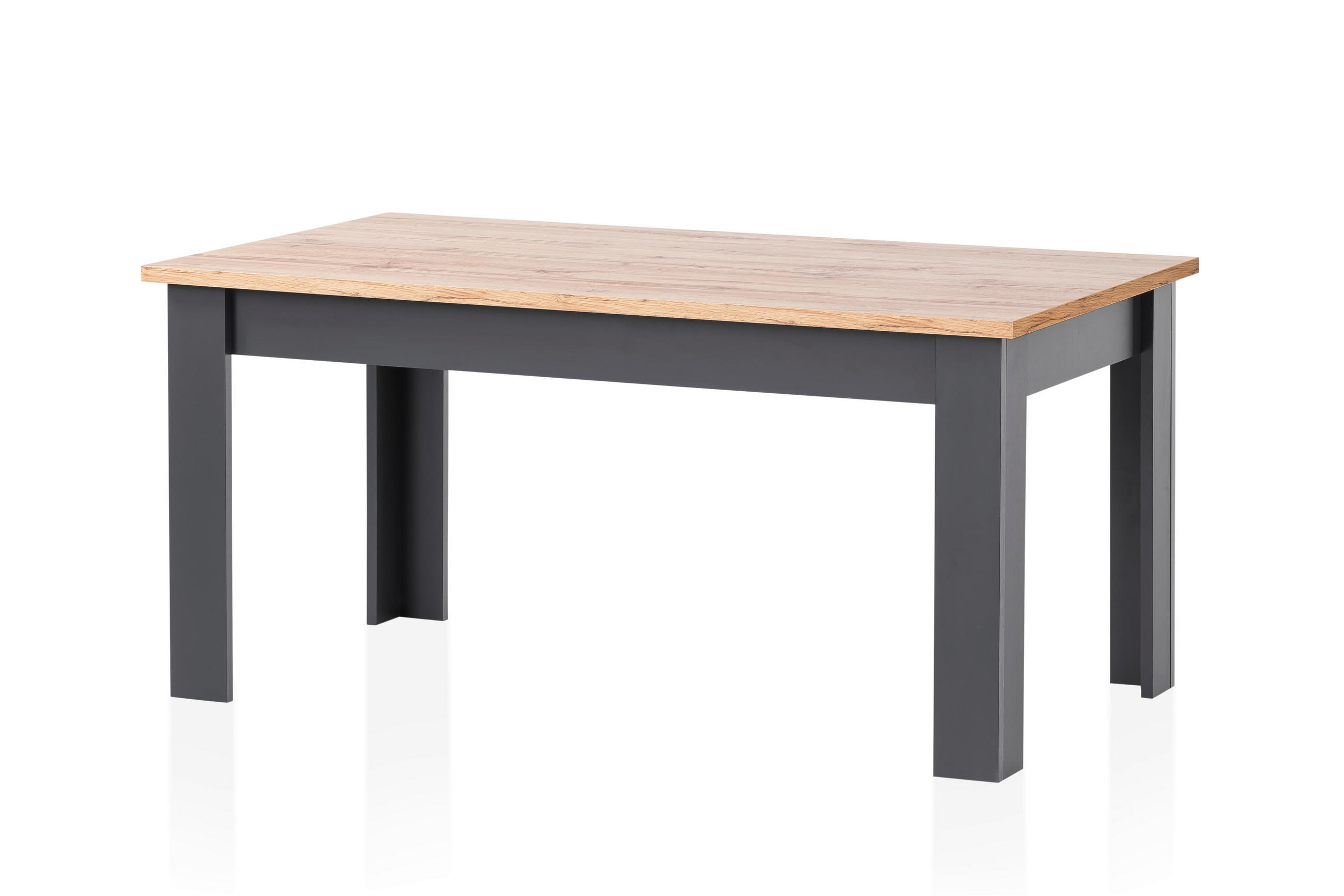 ESSTISCH rechteckig Anthrazit  - Anthrazit, Design, Holzwerkstoff (160/90/76cm) - MID.YOU