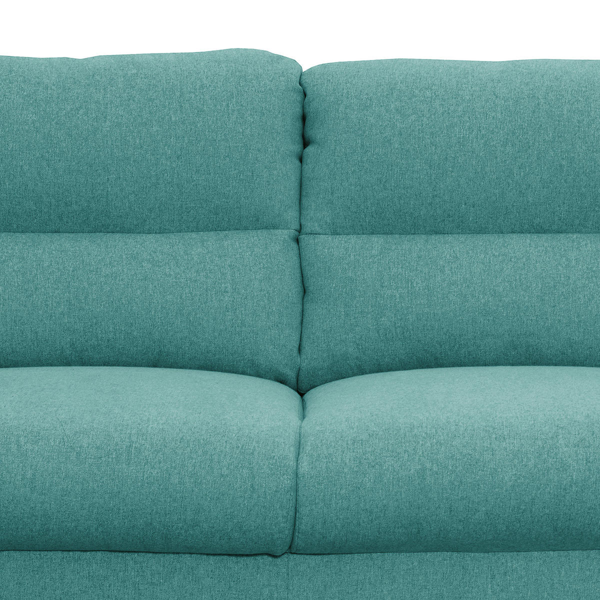 2-SITZER-SOFA in Webstoff Türkis  - Türkis/Buchefarben, Design, Holz/Textil (158/87/88cm) - Livetastic