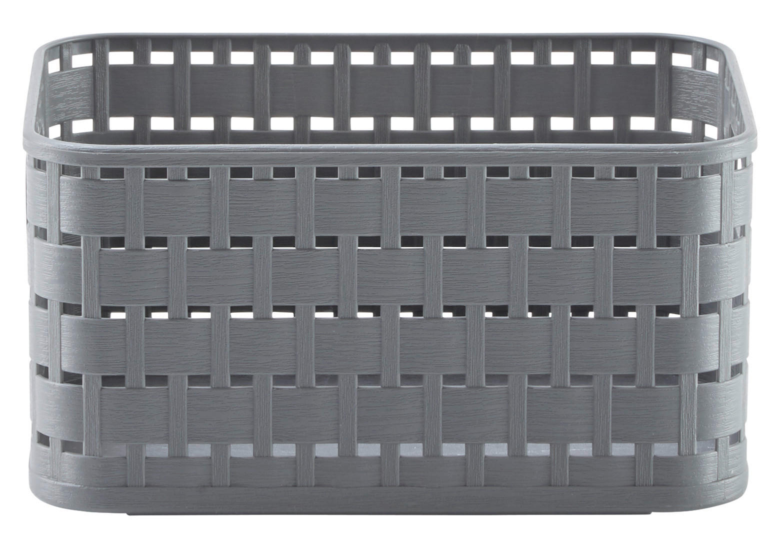 KOŠÍK DO REGÁLU, antracitová - antracitová, Basics, plast (18,3/13,7/9,8cm) - Rotho