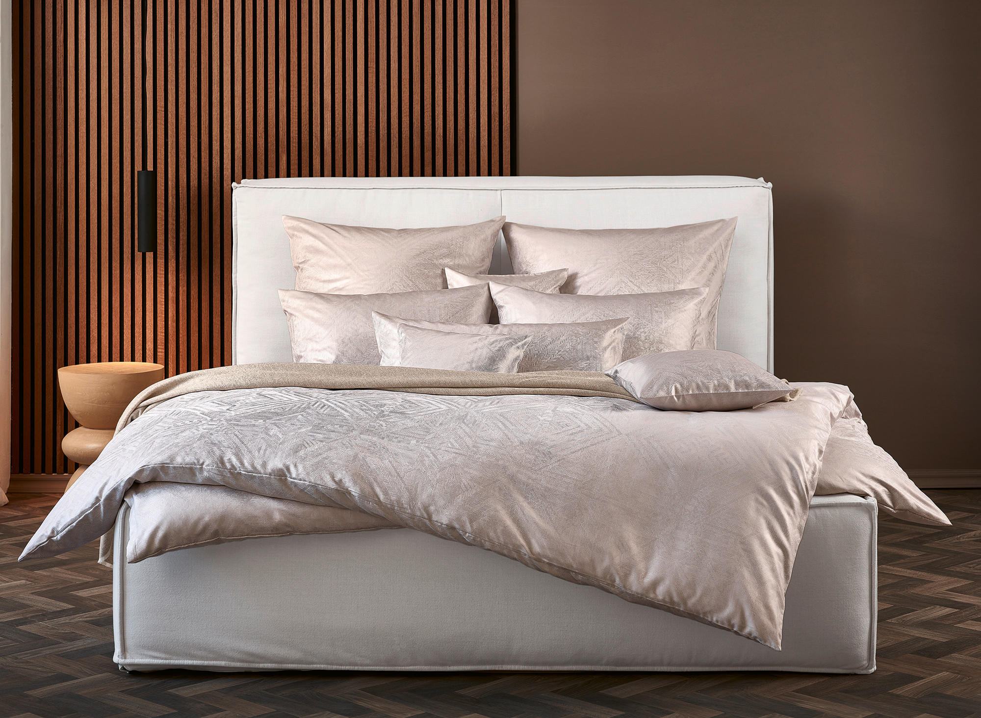 BETTWÄSCHESET Damast 160/210 cm  70 cm/50 cm  - Kaschmir, Basics, Textil (160/210cm) - Curt Bauer