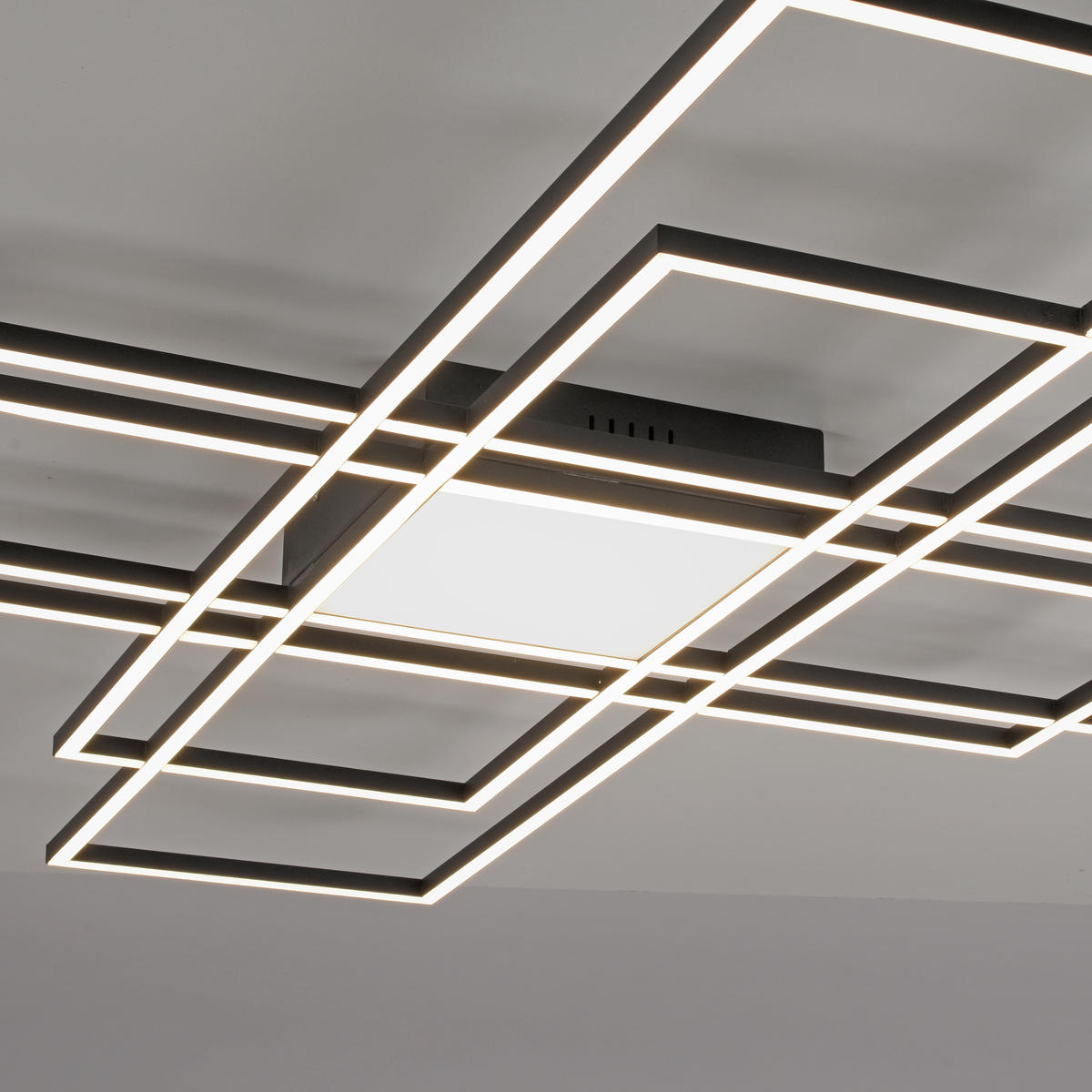 LED-DECKENLEUCHTE 110/110/6 cm    - Design, Kunststoff/Metall (110/110/6cm)