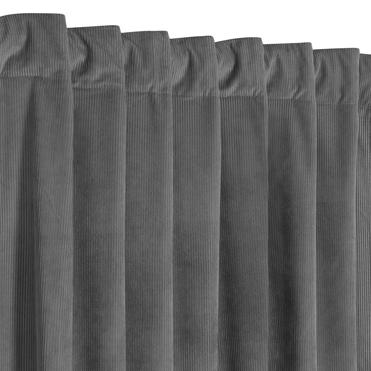 FERTIGVORHANG blickdicht  - Grau, Basics, Textil (140/240cm)