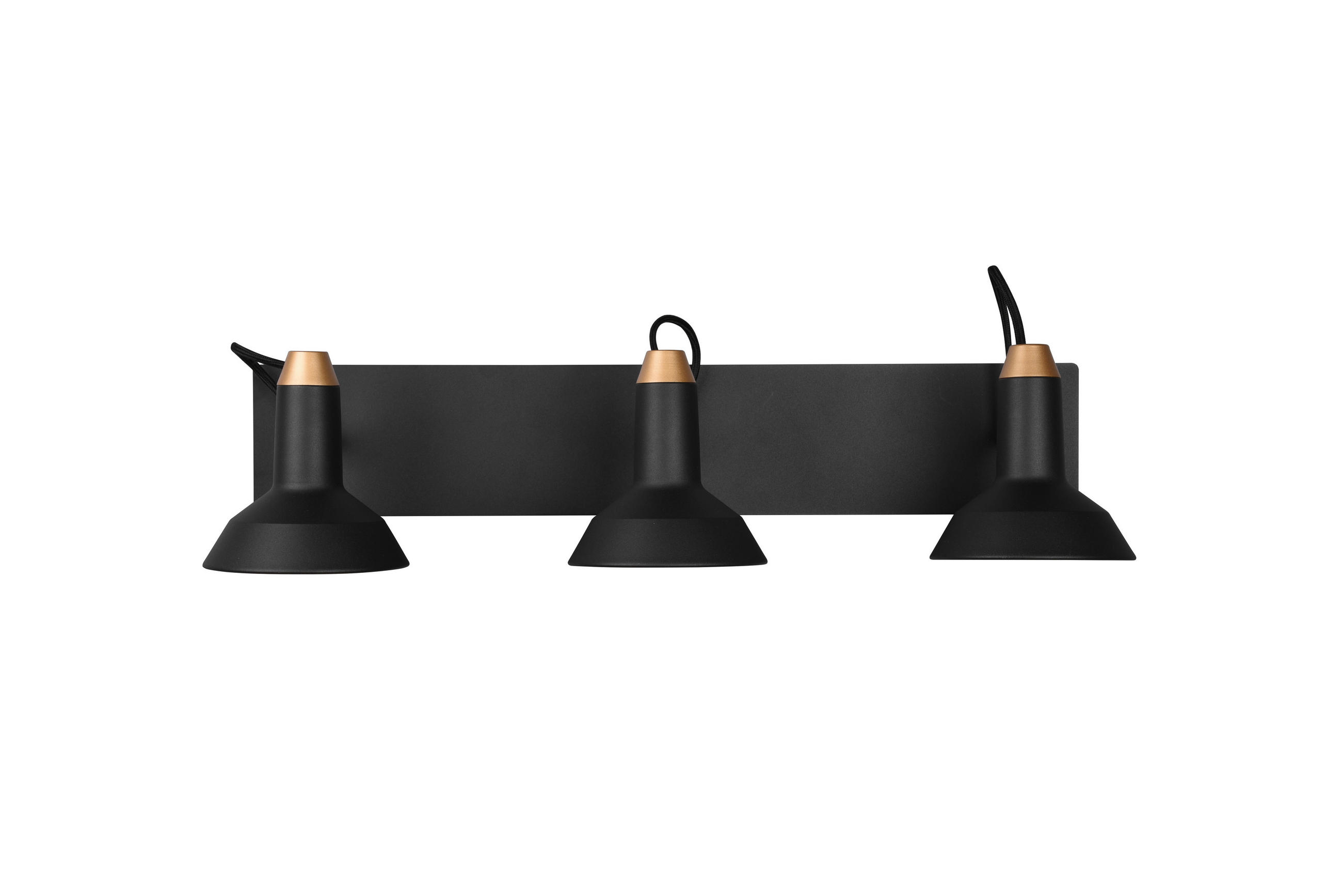 STRAHLER Roxie 60/22,8/13,8 cm  - Goldfarben/Schwarz, KONVENTIONELL, Metall (60/22,8/13,8cm) - Trio Leuchten