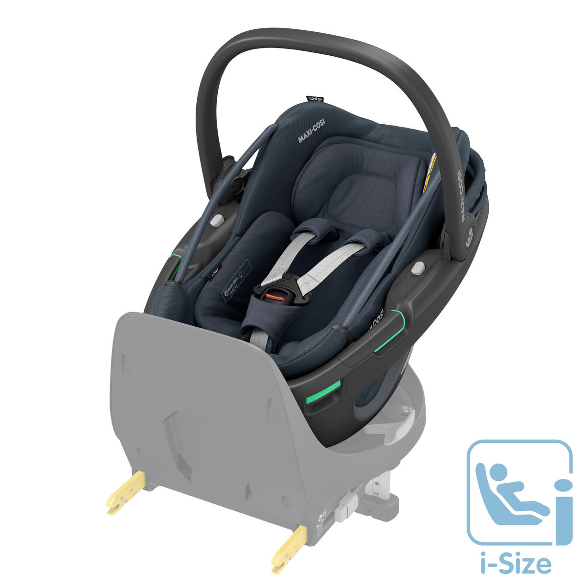 KINDERAUTOSITZ Coral 360  - Graphitfarben, Basics, Kunststoff/Textil (44/58/68cm) - Maxi-Cosi