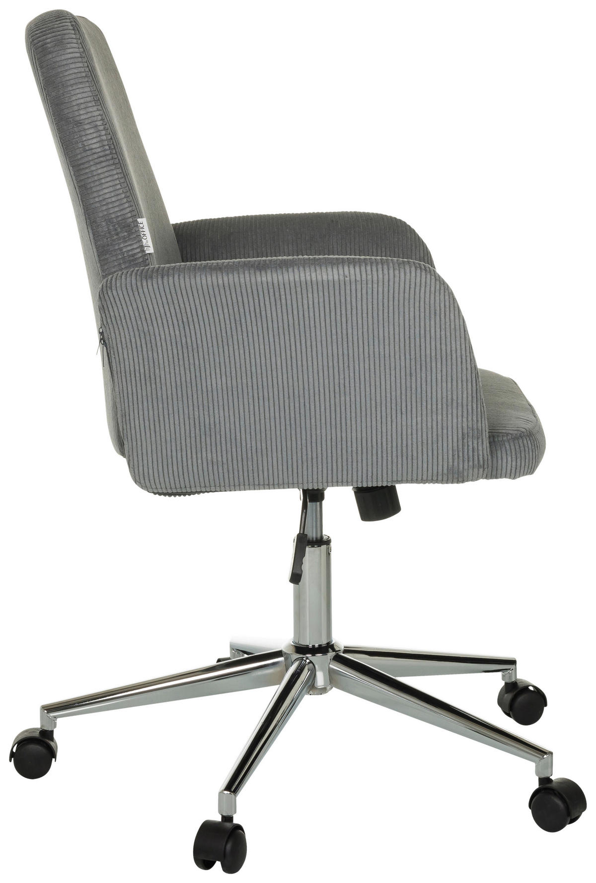 VRTLJIVI STOL tekstil siva  - srebrne barve/siva, Moderno, kovina/umetna masa (70cm) - MID.YOU