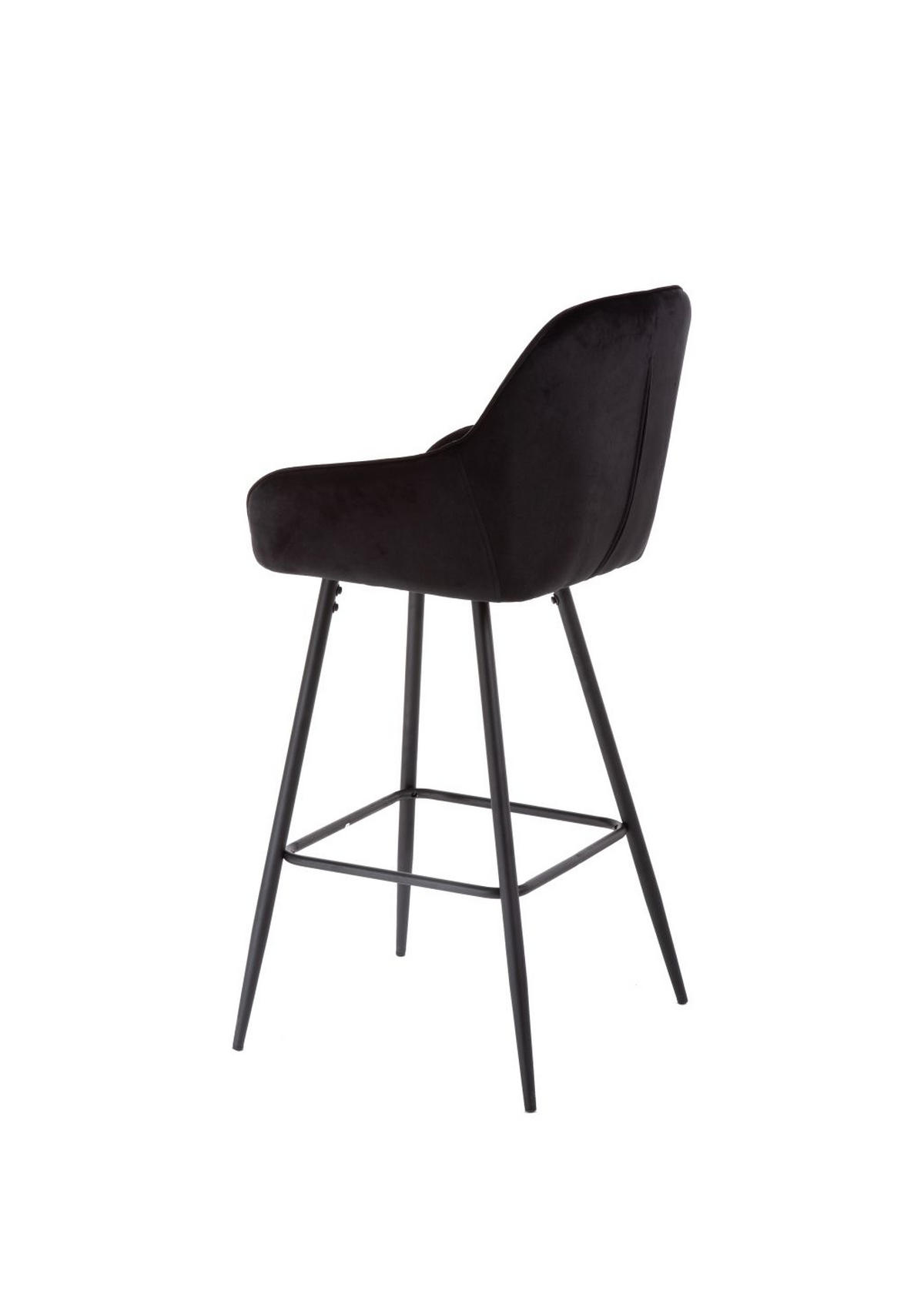 BAROVÁ ŽIDLE, černá - černá, Design, kov/textil (55/107/53cm) - Carryhome