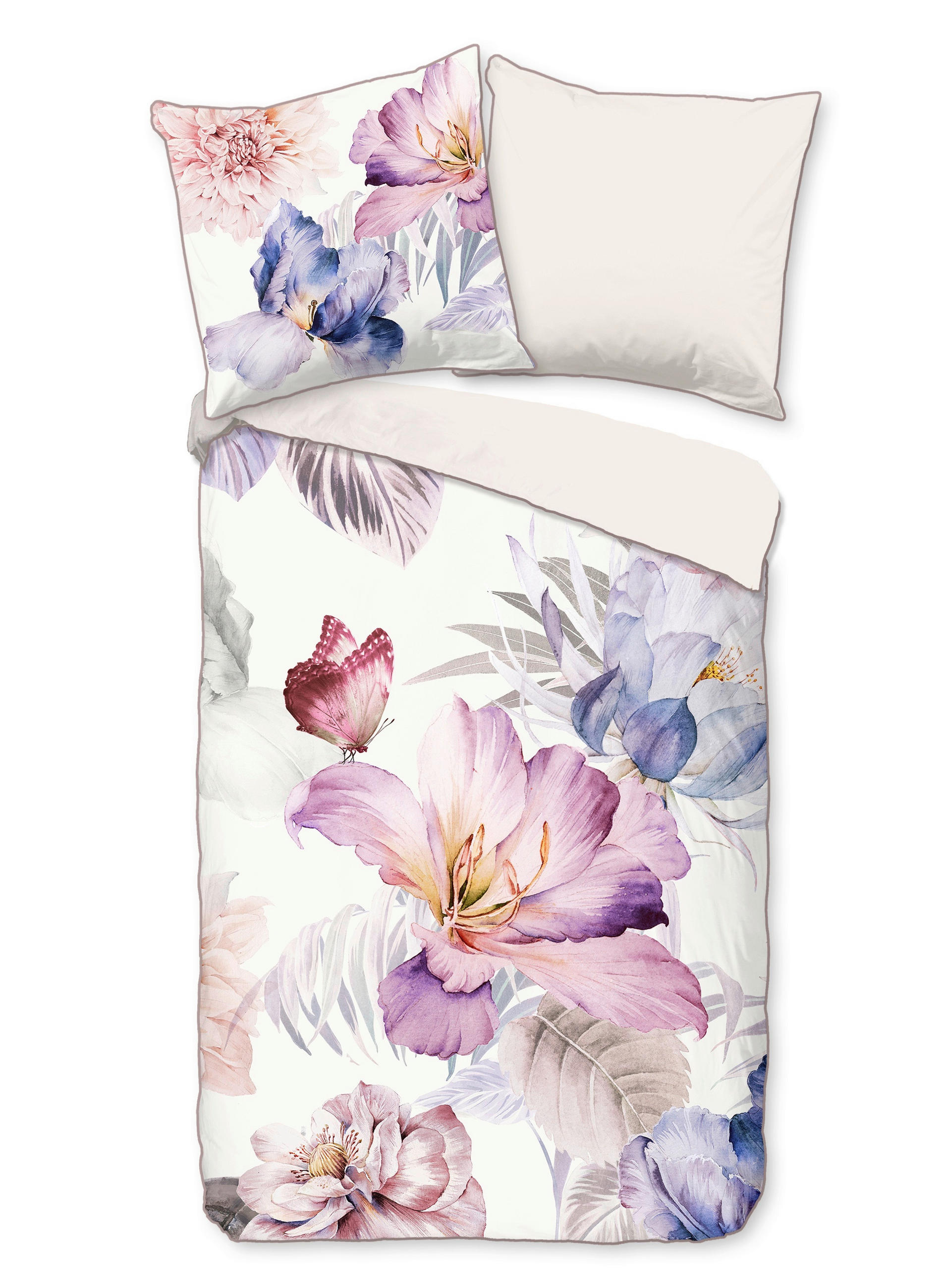 WENDEBETTWÄSCHE Caen Satin 135/200 cm  - Multicolor, Natur, Textil (135/200cm)