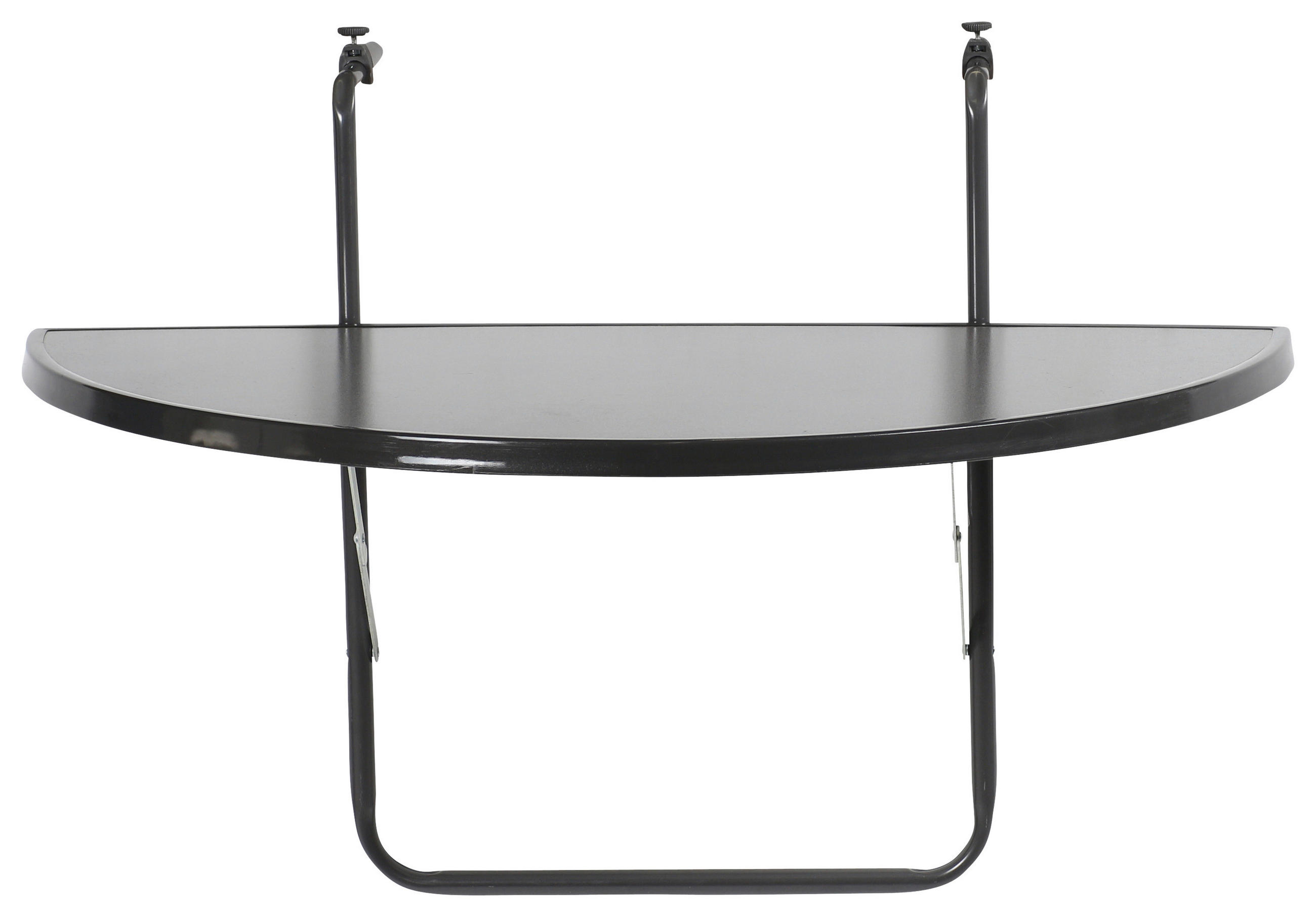 BALKONHÄNGETISCH Metall, Holzwerkstoff Anthrazit  - Anthrazit, Basics, Holzwerkstoff/Metall (50/100/20cm) - Gardenson