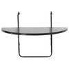 BALKONHÄNGETISCH Metall, Holzwerkstoff Anthrazit  - Anthrazit, Basics, Holzwerkstoff/Metall (50/100/20cm) - Gardenson