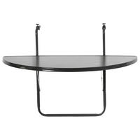 BALKONHÄNGETISCH Metall, Holzwerkstoff Anthrazit  - Anthrazit, Basics, Holzwerkstoff/Metall (50/100/20cm) - Gardenson