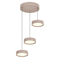LED-HÄNGELEUCHTE Valensole 42,5/150/42,5 cm  - Sandfarben, Design, Metall (42,5/150/42,5cm)