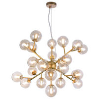 PENDELLEUCHTE 65/40 cm   - Goldfarben, Trend, Glas/Metall (65/40cm) - MAYTONI