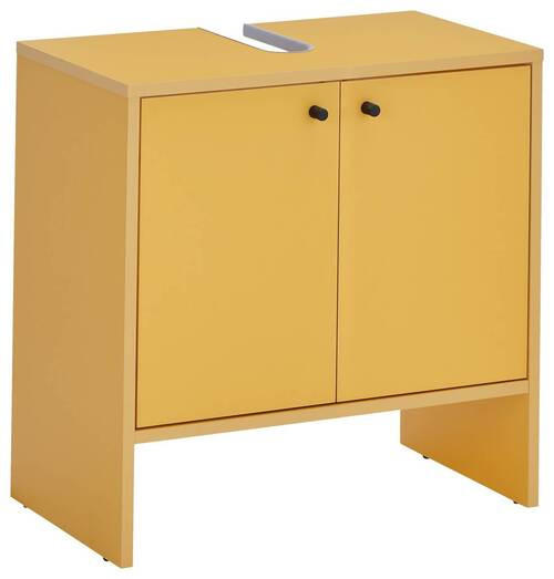 WASCHBECKENUNTERSCHRANK 60/60/35 cm  - Gelb/Schwarz, MODERN, Holzwerkstoff/Kunststoff (60/60/35cm) - MID.YOU