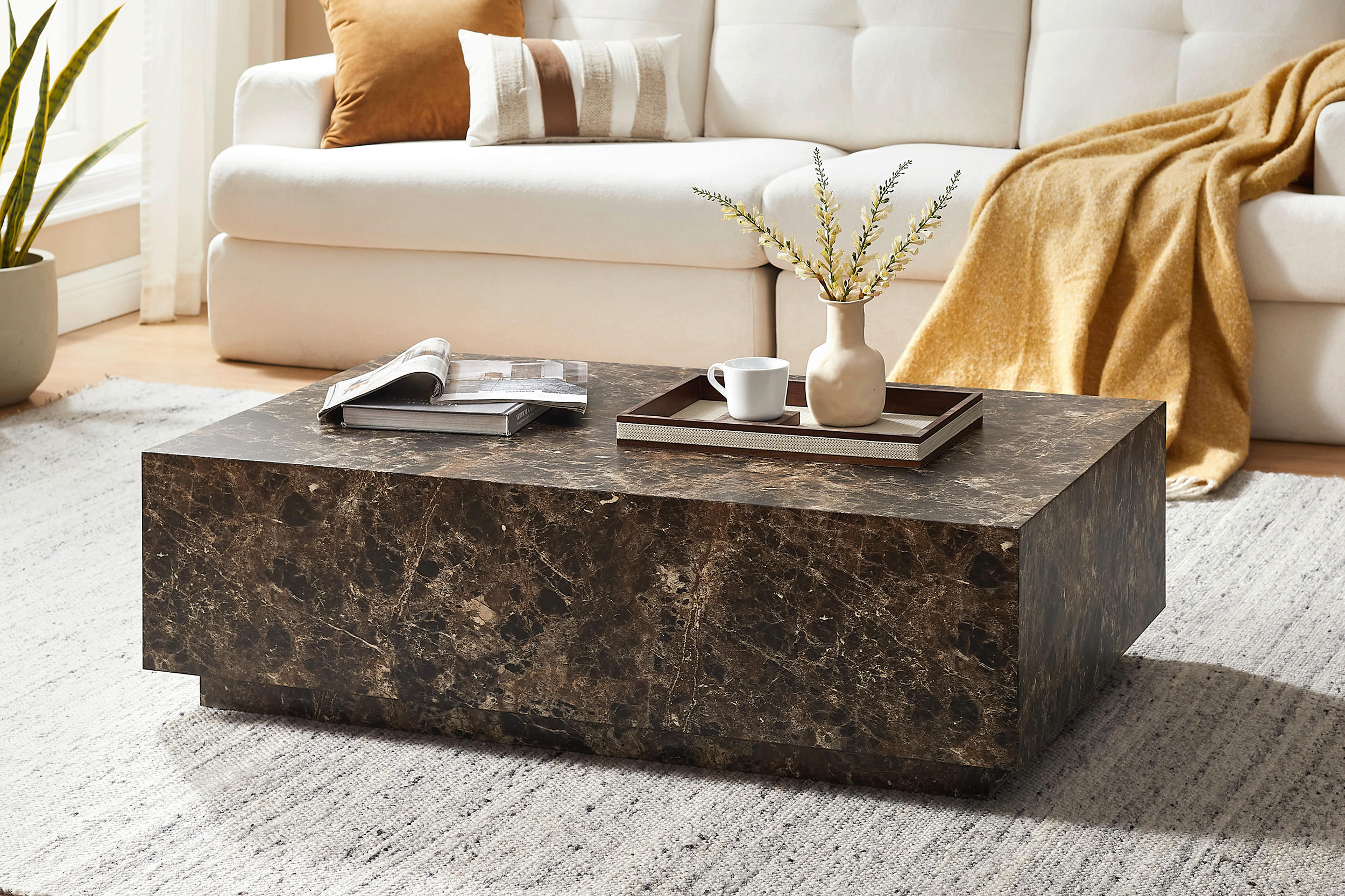 COUCHTISCH in Holzwerkstoff 120/75/35 cm  - Braun, Design, Holzwerkstoff (120/75/35cm) - Livetastic