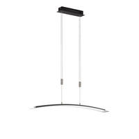 LED-HÄNGELEUCHTE 90/150 cm    - Schwarz, Design, Metall (90/150cm) - Fischer & Honsel