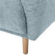 ECKSOFA Blau Flachgewebe  - Blau/Buchefarben, KONVENTIONELL, Holz/Textil (144/230cm) - Carryhome