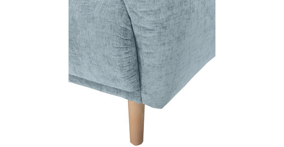 ECKSOFA Blau Flachgewebe - Blau/Buchefarben, KONVENTIONELL, Holz/Textil (144/230cm) - Carryhome