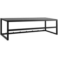 STENSKI OBEŠALNIK - črna, Trend, kovina/leseni material (77/22/28cm) - MID.YOU