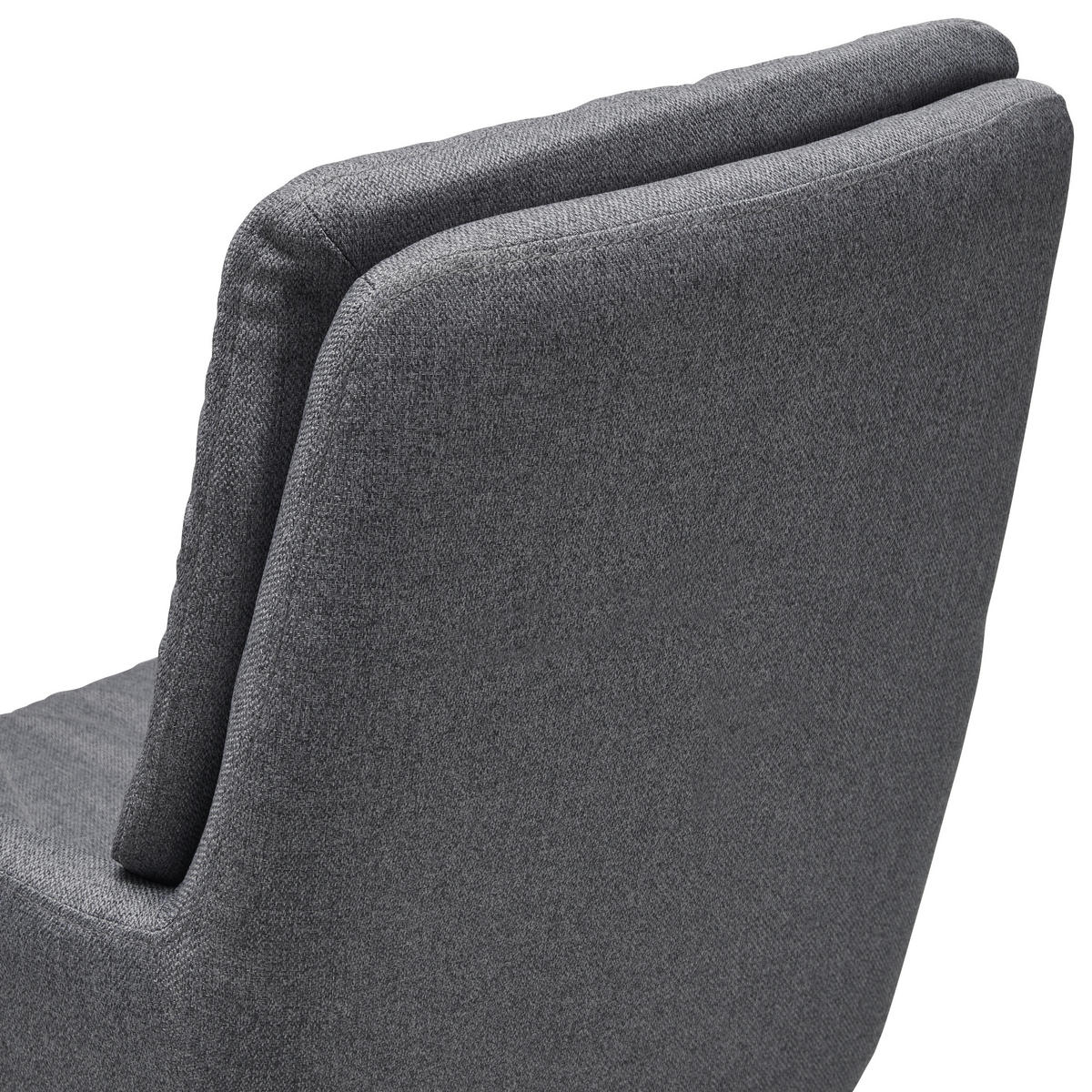 DREHSTUHL Webstoff Grau, Schwarz  - Schwarz/Grau, Design, Textil/Metall (61/92-102/65cm) - Livetastic